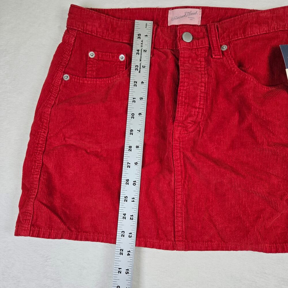 Universal Thread Mini Skirt Corduroy Womens size 2 0641 - Picture 8 of 10